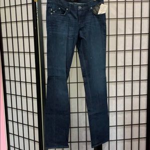 NWT Rock & Republic dark denim- blue rhinestones